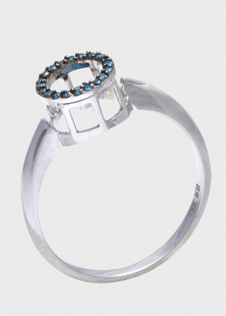 Кольцо Roberto Bravo Diamond Love-N с голубыми бриллиантами, фото