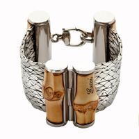 Браслет Gucci из серебра Bamboo with cobra chains, фото