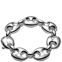 Браслет-цепочка Gucci Marina Chain с крупными звеньями из серебра, фото