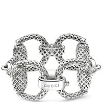 Срібна каблучка Gucci Horsebit, фото