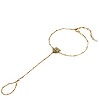 Золотий слейв-браслет Gucci Le Marche des Merveilles з діамантами та перлами, фото