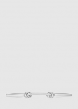 Браслет Gucci GG Running с инкрустированной бриллиантами эмблемой, фото