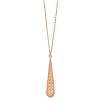 Ожерелье Gucci Diamantissima из розового золота с подвеской в виде капли, фото