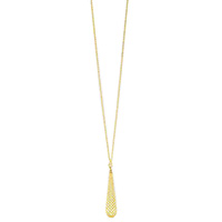 Ожерелье Gucci Diamantissima из желтого золота и белой эмали с перфорацией, фото