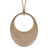 Ожерелье Gucci Diamantissima из розового золота с подвеской овальной формы, фото