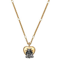 Цепочка с кулоном в виде сердца украшенного пчелой Gucci Le Marche des Merveilles, фото