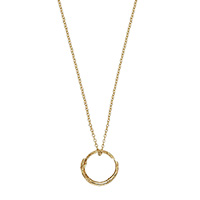 Золотое ожерелье Gucci Ouroboros с цепочкой и кулоном в виде змеи, фото
