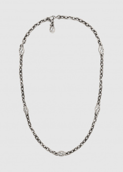 Ожерелье Gucci Interlocking из стерлингового серебра, фото