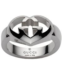 Кольцо Gucci из серебра Love Britt, фото