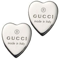 Серьги Gucci из серебра Trademark heart, фото