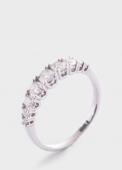Золотое кольцо с бриллиантовой дорожкой, фото
