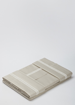 Постельное бежевое белье La Perla Home Macrame Duvet Cover (2-спальное евро), фото