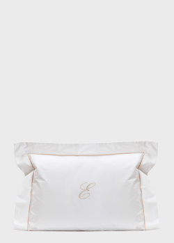 Біла подушка La Perla Home Poesia Cuscino 40х30см з вишивкою, фото