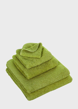 Зеленое полотенце Abyss & Habidecor Super Pile 30х30см, фото