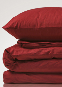 Комплект красного постельного белья Home me Сладкий гранат (2-спальный евро), фото