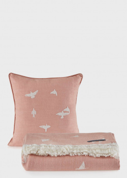 Покривало із подушкою Penelope Marin 160х240см із зображенням птахів, фото