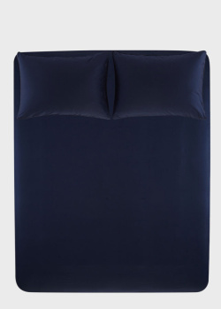 Сатинова постільна білизна Penelope Lia синього кольору (2-спальне), фото