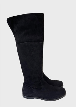 Замшеві чоботи Dolce&Gabbana чорного кольору, фото