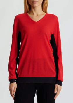 Шелковый пуловер Sonia Rykiel с черными вставками, фото