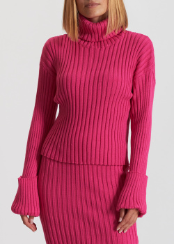 Розовый свитер J.B4 Just Before в рубчик, фото