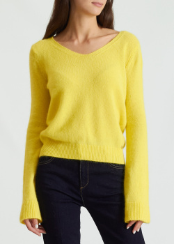 Пуловер з ангори Kocca жовтого кольору, фото