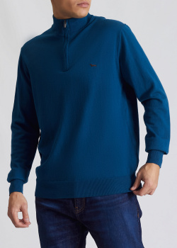 Синий свитер Harmont&Blaine из смесовой шерсти, фото