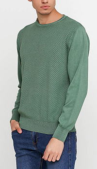 Джемпер Cashmere Company з бавовни зеленого кольору, фото