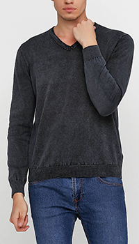Пуловер із бавовни Cashmere Company чорного кольору, фото