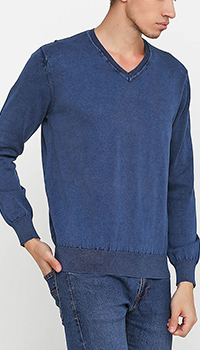 Хлопковый пуловер Cashmere Company с манжетами, фото