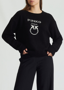 Вовняний джемпер Pinko Burgos чорного кольору, фото