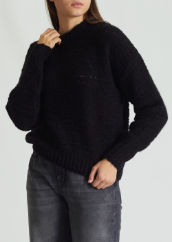 Черный свитер Pinko Dromedario из смеси шерсти и альпака, фото