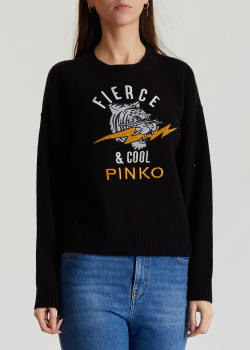 Вовняний светр Pinko з малюнком тигра, фото