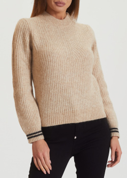 Бежевый свитер Emporio Armani из смесовой шерсти, фото
