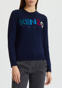 Синий свитер Kenzo из шерсти, фото