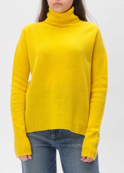 Жовтий светр Ermanno Ermanno Scervino із вовни з кашеміром, фото