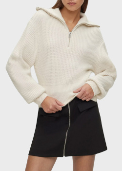 Белый свитер Hugo Boss Hugo из смесовой шерсти с кашемиром, фото