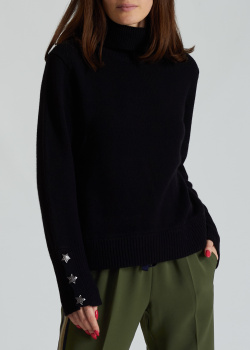 Кашеміровий светр Zadig & Voltaire з декором-зірками, фото