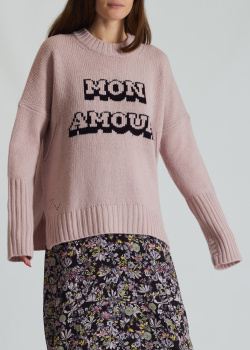 Розовый свитер Zadig & Voltaire из мериносовой шерсти, фото