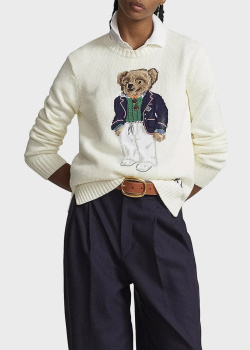Трикотажный джемпер Polo Ralph Lauren с медведем, фото