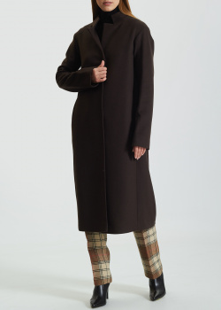 Коричневе пальто Iva Nerolli з кишенями, фото