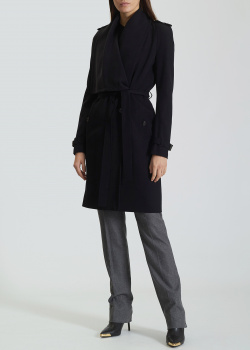 Пальто на запах Givenchy чорного кольору, фото