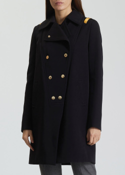 Двубортное пальто Givenchy с декором на плечах, фото
