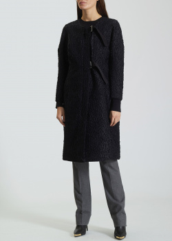 Пальто на блискавці Nina Ricci із фактурним візерунком, фото