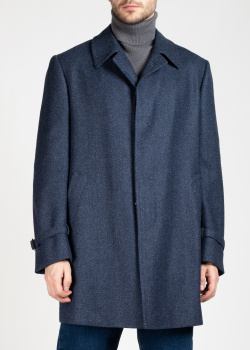 Чоловіче пальто Cesare Attolini синього кольору, фото