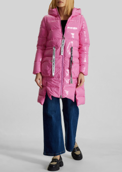 Стеганое пальто No Secrets розового цвета, фото