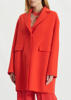 Червоне пальто Luisa Cerano із суміші вовни та кашеміру, фото