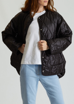 Чорна куртка DEHA з накладними кишенями, фото