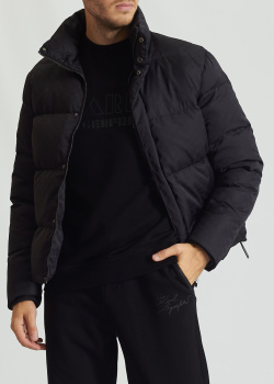 Пуховая куртка Emporio Armani с монограммой, фото