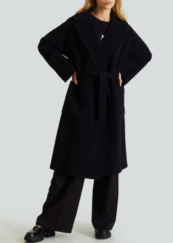 Шерстяное пальто Max Mara Weekend Rovo с поясом в тон, фото