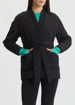Чорна куртка Patrizia Pepe зі знімним поясом, фото